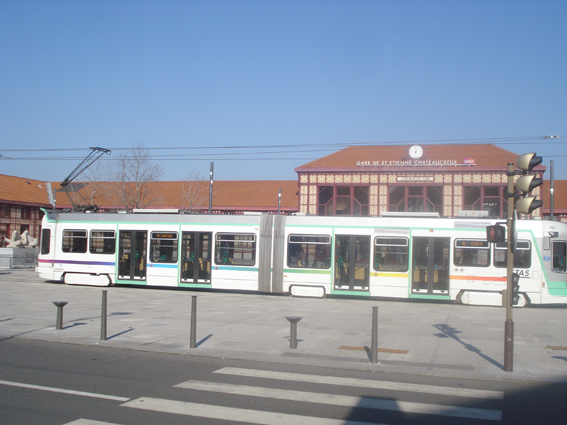 tramway à Châteaucreux